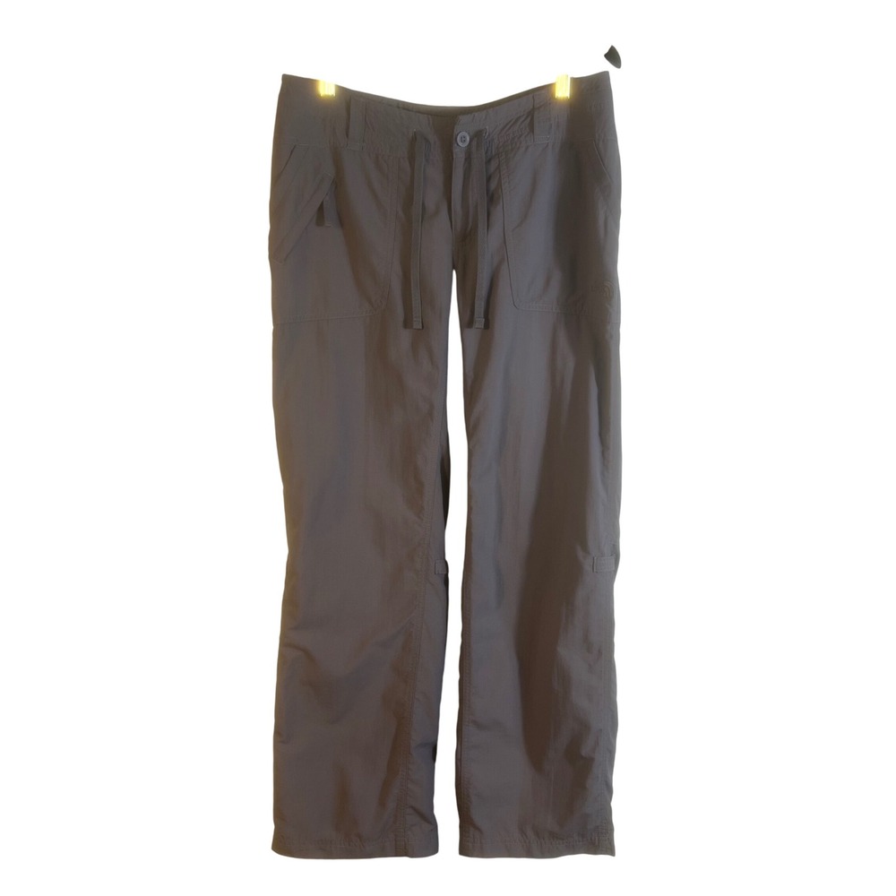 The North Face Women's Nylon Outdoor Hiking Pants‎ Gray Drawstring Pockets  8